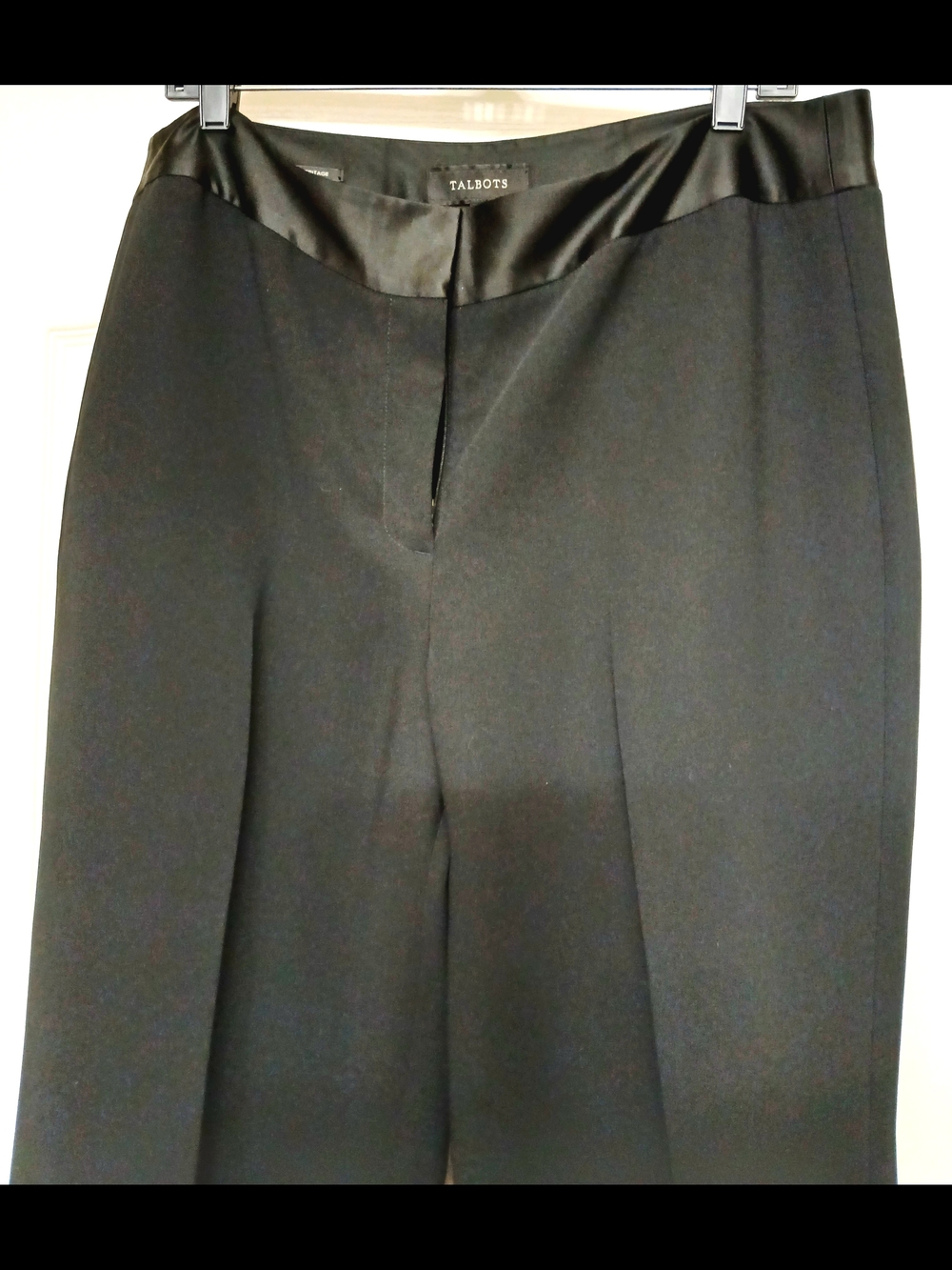 Talbots NWT Black Women's Dress Pants with Satin Waistband